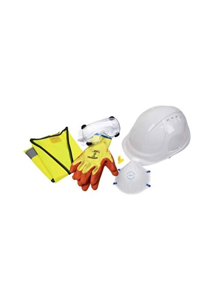 SEALEY Set protecție 6 piese: cască de șantier, mănuși, ochelari de protecție...