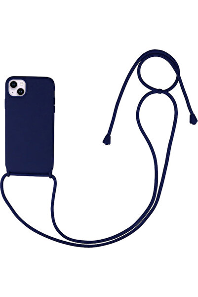Other Sonique CarryHang Πίσω Θήκη Σιλικόνης 0.5mm με Λουράκι Σκούρο Μπλε (iPh...