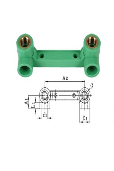 SPK Conector PPR verde pentru instalații sanitare, cu diametru variabil