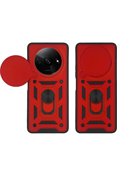Other Θήκη Ring Armor Campro Sonique για Xiaomi Redmi A3 Redmi A3x Κόκκινο