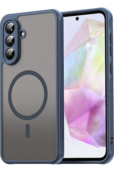 Techsuit Halofrost II Magsafe Πίσω Θήκη Σιλικόνης Ναυτικό Μπλε (Galaxy A36)