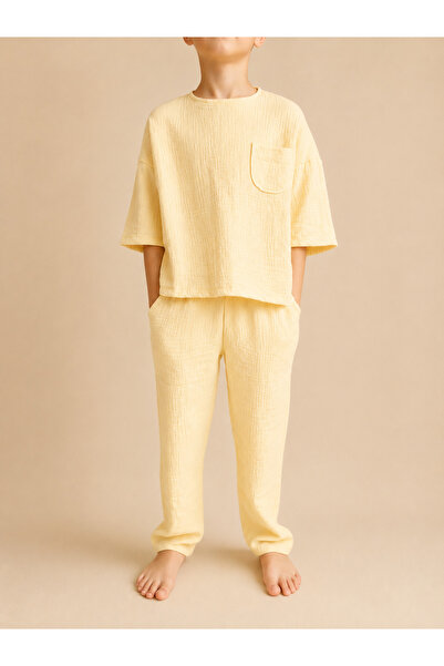 Erkek Çocuk Müslin Takım Linen Mood Set