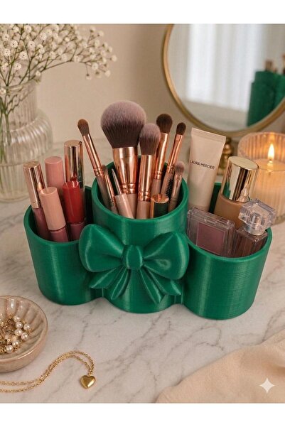 3D MESHİNG Decorative Makeup Organizer with Bow