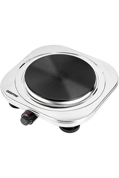 Geepas GHP32023 Single Hot Plate, Stainless Steel, with Indicator Light, 1500...
