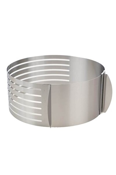 OEM Adjustable Cake Ring, 6 Slices, Stainless Steel, 24x8.5 cm