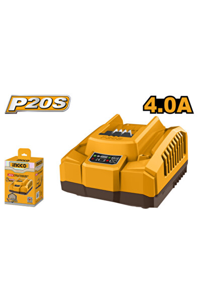 Ingco شاحن بطارية ليثيوم أيون P20S 20 فولت - 4 أمبير