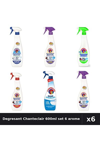 Chanteclair Set 6 Degresant Universal 600ml - Bicarbonat, Lavanda, Lamaie, Ma...