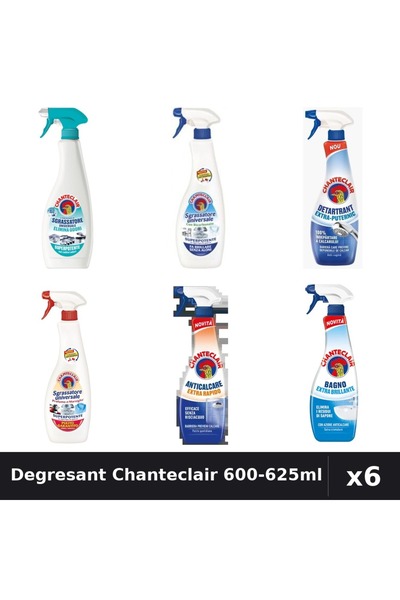 Chanteclair Set 6 Degresant Universal 600-625ml - Anti-Miros, Bicarbonat, Mar...
