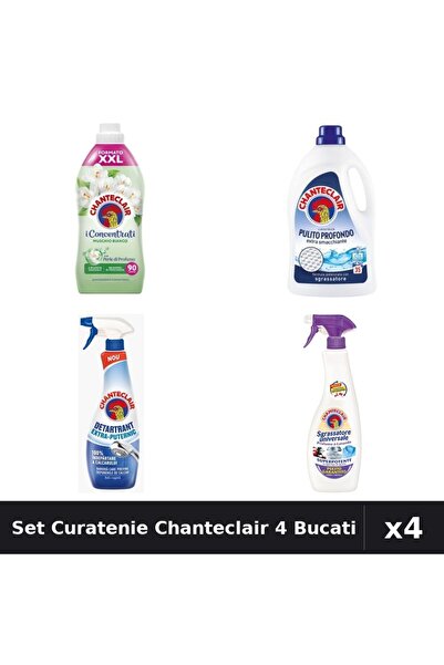 Chanteclair Set 4 Curatenie - Detergent 1575ml, Balsam 1800ml, Detartrant 625...