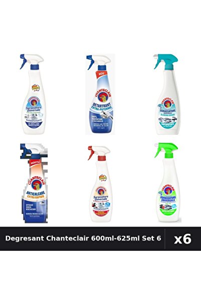 Chanteclair Set 6 Degresant Universal 600ml-625ml - 6 Arome, Bicarbonat, Mars...