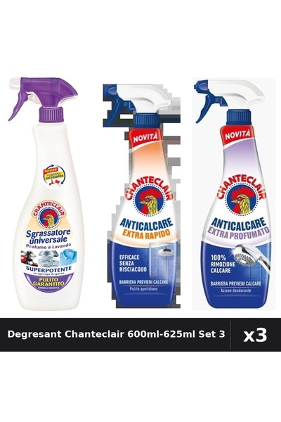 Chanteclair Set 3 Degresant Universal 600ml-625ml - Mosc Alb, Extra Rapid, Pa...