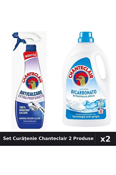 Chanteclair Set 2 Degresant și Detergent 625ml + 1575ml - Bicarbonat, Extra P...