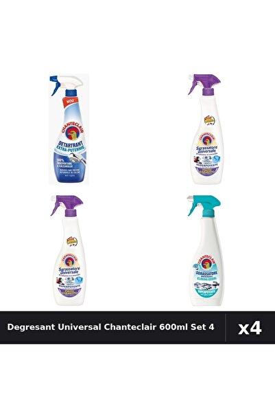 Chanteclair Set 4 Degresant Universal 600ml + Detartrant 625ml - Lavanda, Mos...