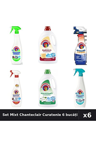 Chanteclair Set 6 Degresant și Detergent - 600ml, 625ml, 1575ml - Marsilia, L...