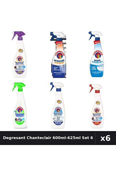 Chanteclair Set 6 Degresant Universal 600ml-625ml - 6 Arome, Lavanda, Lamaie,...