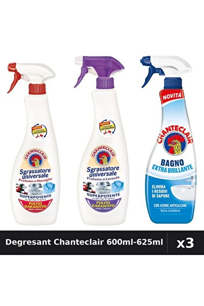 Chanteclair Set 3 Degresant Universal 600ml - Marsilia, Mosc Alb, Anticalcar ...