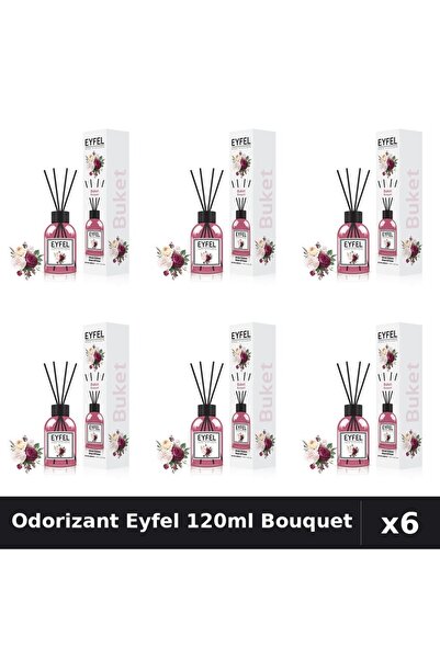 Eyfel Set 6 Odorizante Camera cu Betisoare Aroma Bouquet 120ml