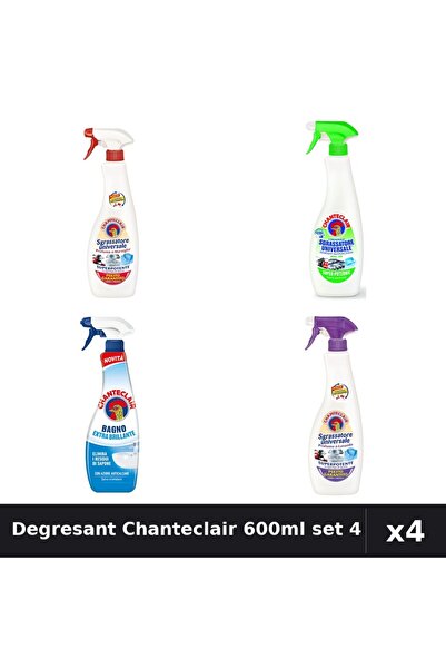 Chanteclair Set 4 Degresant Universal 600ml - Marsilia, Lamaie, Lavanda, Anti...