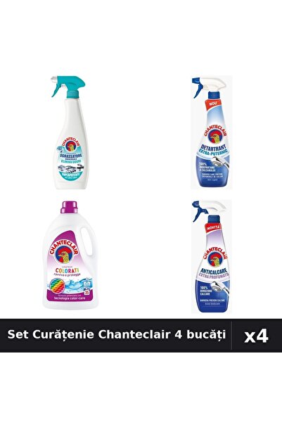 Chanteclair Set 4 Curățenie 600ml 625ml 1575ml - Degresant, Detartrant, Deter...