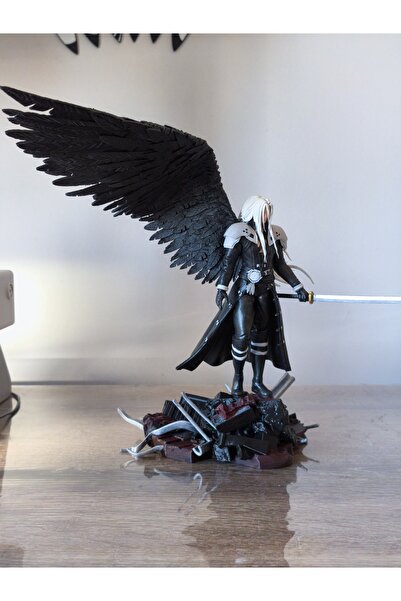 Pilovestik Epik Sephiroth Final Fantasy VII Remake Hayran Sanatı Heykeli - El...