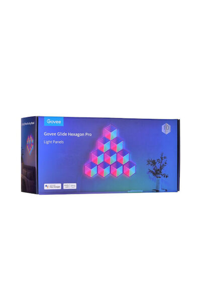 Govee Glide Hexa Pro WiFi Διακοσμητικό Φωτιστικό Εξαγωνικό Λευκό 10 τεμάχια Κ...