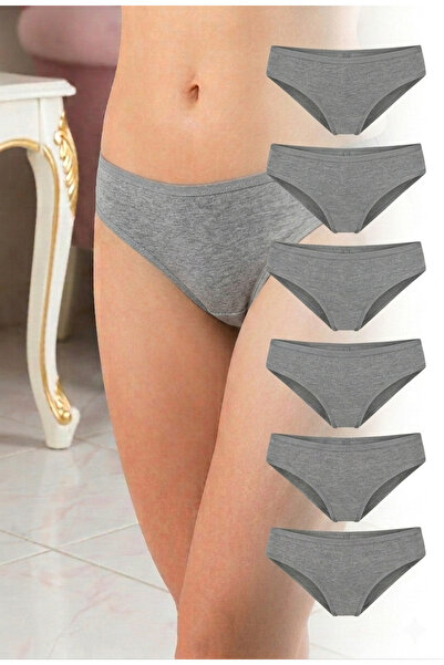 Bikini kesim pamuklu külot 6lı paket