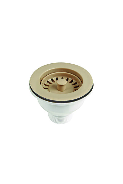 Beta Shoes Βαλβίδα Νεροχύτη Πλήρης Φ115mm Μπέζ 55-9235 [κωδ.1049]
