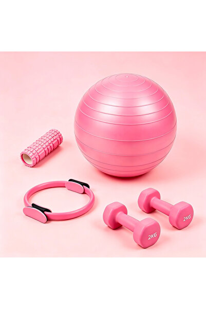 EGG 5-piece home Pilates yoga set - comprehensive training - yoga ball, dumbb...