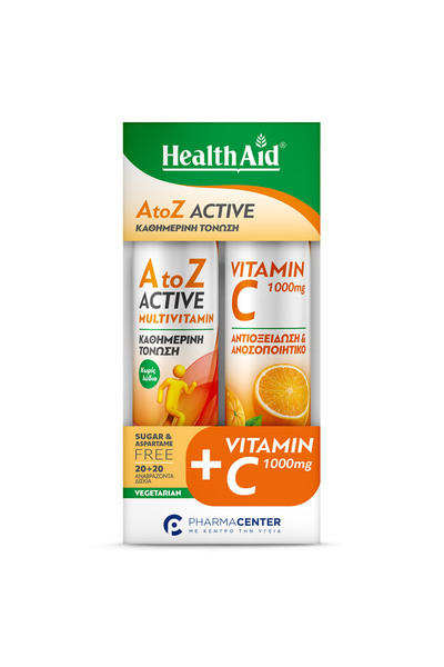 Health Aid HealthAid A-Z Active + Βιταμίνη C 1000mg Προσφορά