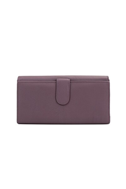 Posete Fagaras Sandra Leather Wallet - Lila, Genuine Leather Wallet , Women's...
