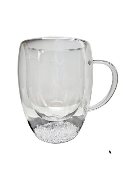 Osena Double-walled mug, borosilicate glass, thermal insulation, 350 ml, with...
