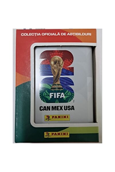 Panini Joc de cărți, cutie POCKET TINS FIFA World Cup 2026 - albă, 56 autocol...