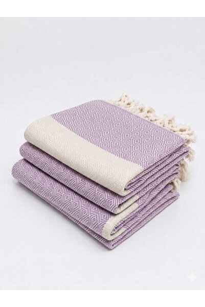Life Line 100% Natural Cotton Diamond Peshtemal 100X180 cm Beach Towel (3 Pie...