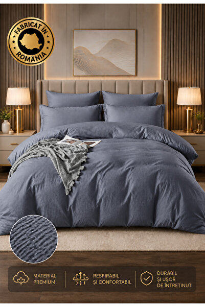 RALEX PUCIOASA Gofre Non-Wicking Bedding Set 6 Pieces, Standard Sheet 230 x 2...