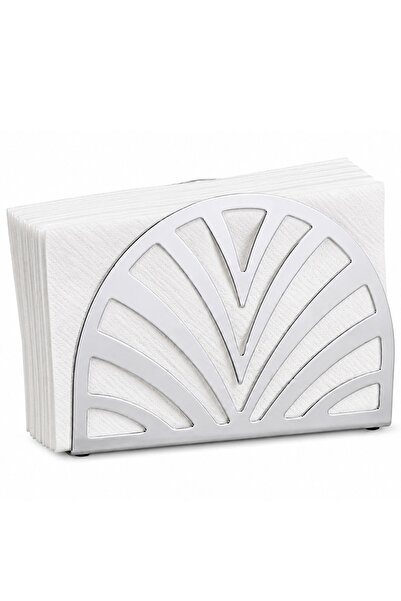 PUFO Decorative metalic napkin holder Silver, 13 x 9 cm, silver