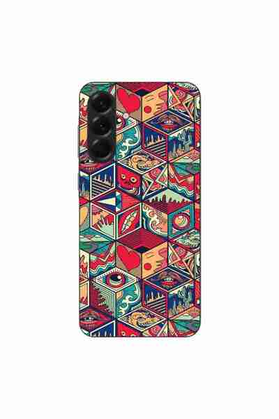 OEM Husa compatibila cu Samsung Galaxy A56 Silicon Gel Tpu Model Pop Art Geom...