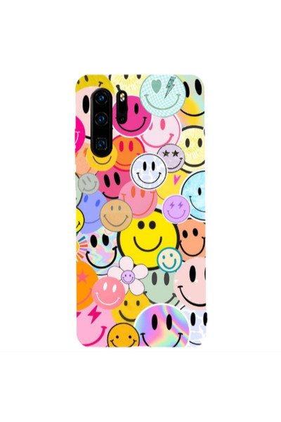 Other Huawei P30 Pro Smiley Stickers Transparent Silicone TPU Θήκη