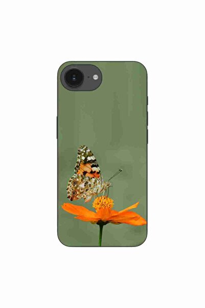 OEM Case compatible with Apple iPhone 16e Silicone Gel Tpu Butterfly Pattern