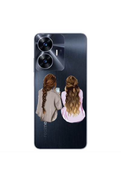 Other Realme Note 50 Friends Transparent Silicone TPU Θήκη