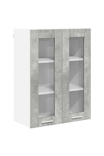 vidaxl Wall-mounted cabinet Concrete grey 60 x 31 x 80 cm Composite wood
