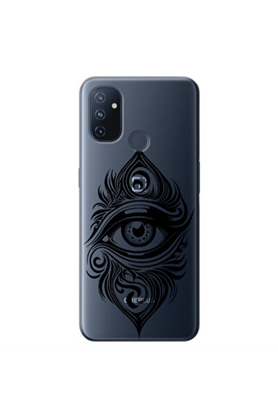 Other Oneplus Nord 100 Eye patterned drawing Transparent Silicone TPU Θήκη