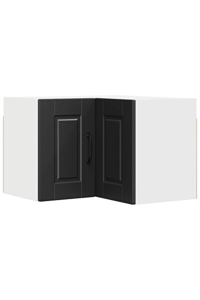 vidaxl Kitchen cabinet with shelf Black 57 x 57 x 40 cm Composite wood