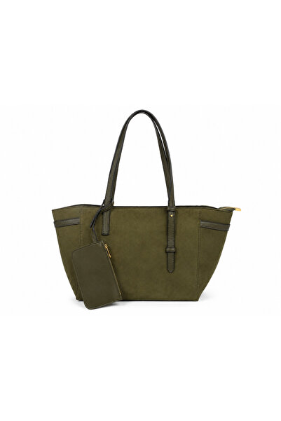 BagsBunny Kadın Süet Omuz Çantası Büyük Boy Tote Çanta
