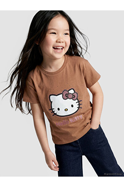 LC Waikiki Nevavm Farkıyla Hello Kitty Printed Girls' T-Shirt
