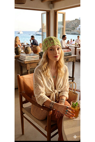 meryemin butiği Hand-Knitted Hat Fits Head Circumference 45.55 ml