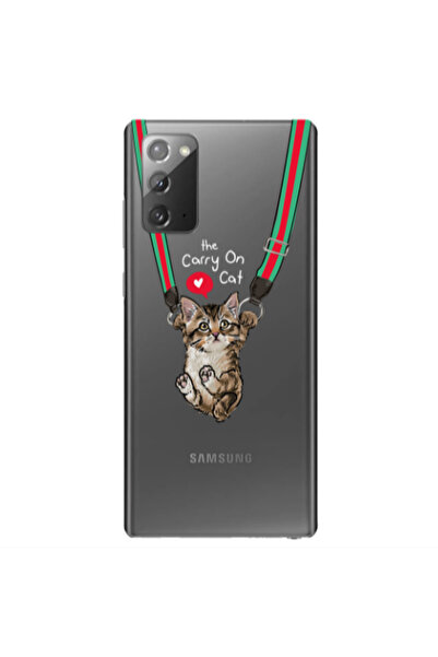 Other Samsung Note 20 Swinging cat Transparent Silicone TPU Θήκη