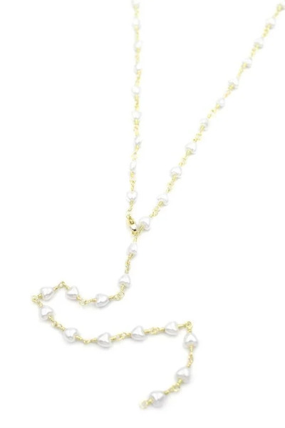 Marsilyan Nvdn- Ieg - Heart Bible Y Necklace - Gold Iegrs-Nvdn1