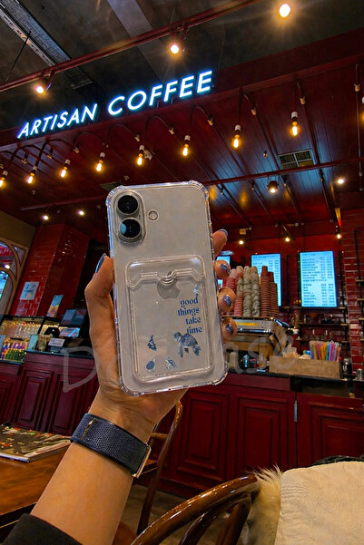 DoaCase iPhone 17 Uyumlu Kartlıklı Şeffaf Kılıf Köşe ve Kamera Korumalı Darbe...
