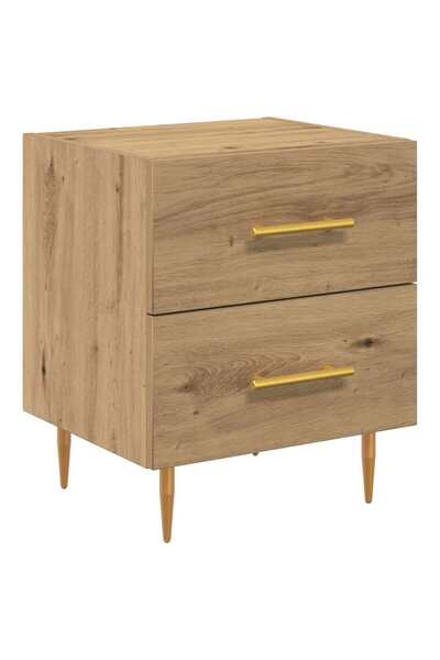 vidaxl Dulap de noapte cu sertar Stejar Artizanal 40 x 35 x 47,5 cm