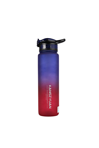KANGZYUAN Sports Bottle, Blue Red, 1000 ML, Gym Essentials Gym Shakers
